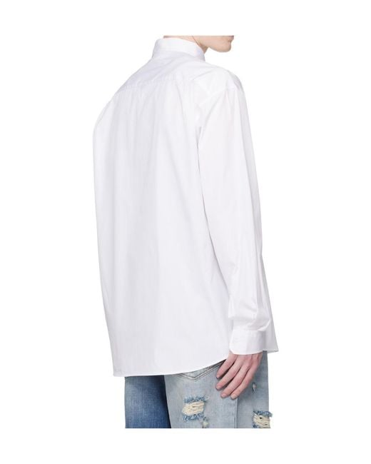 Vetements White Pocket Detail Shirt for men