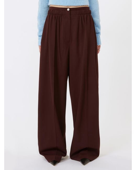Sportmax Purple Quito High-Waist Pants