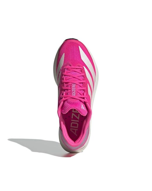 Adidas Pink Adizero Sl2 Lace-Up Sneakers
