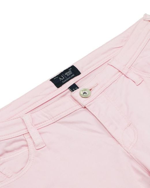 Armani Jeans Pink Belt-Loop Jeans