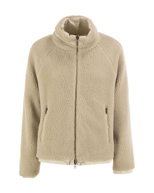 Herno Natural Reversible Stand-Collar Zip Jacket