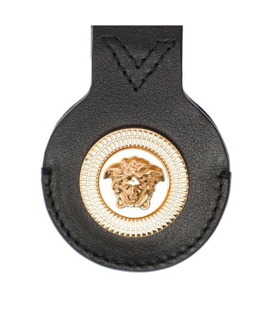 Versace White Medusa Plaque Keyring for men