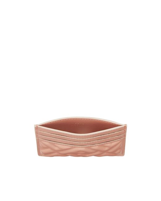 Fendi Pink Baguette Ff Motif Card Case