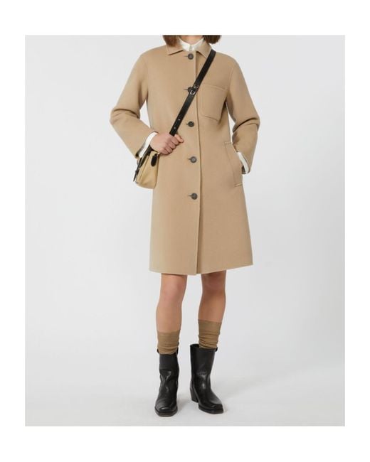 Weekend by Maxmara Natural Zenone Button-Up Coat