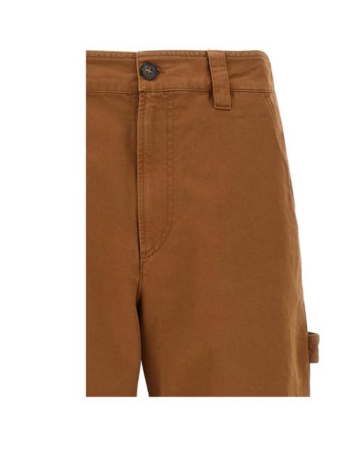 A.P.C. Brown Fergus Straight Leg Pants for men