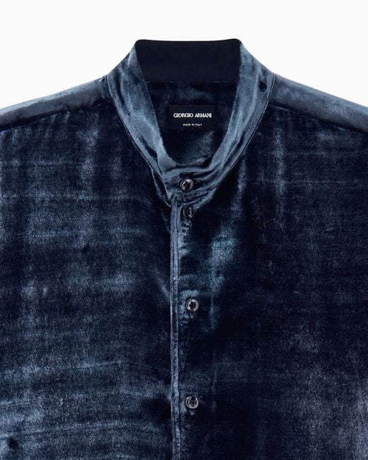 Giorgio Armani Blue Shirt Regular Fit for men