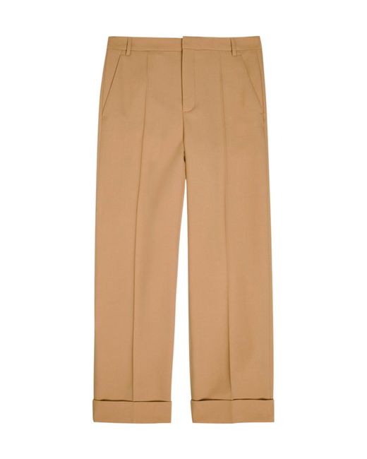 Valentino Natural Wool-Gabardine Trousers for men