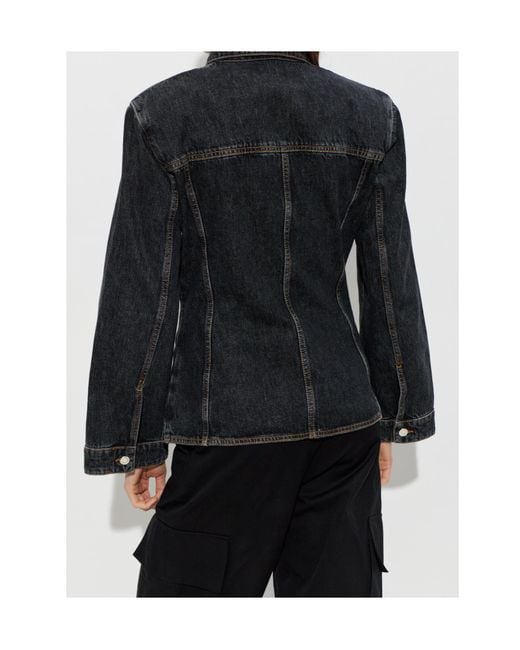 IRO Black Long-Sleeved Denim Jacket