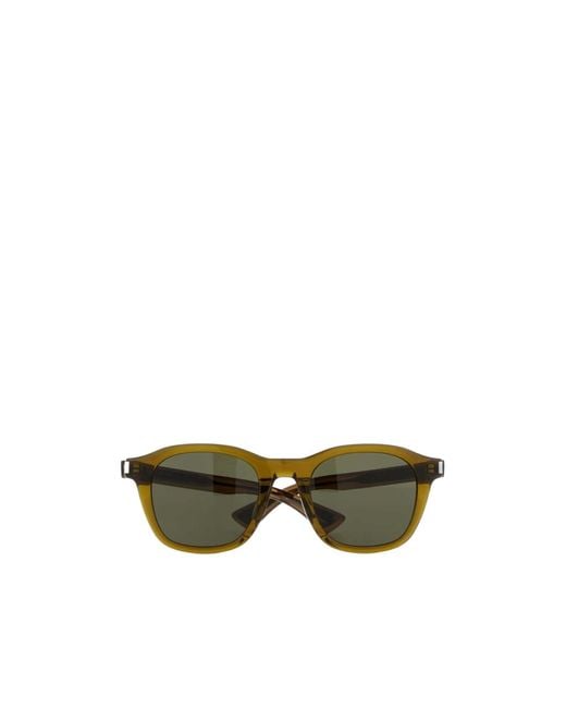 Saint Laurent Green Eyewear Square Frame Sunglasses for men