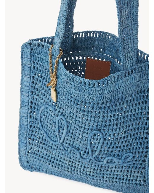 Chloé Blue Chloé Summer Banana Tote Bag