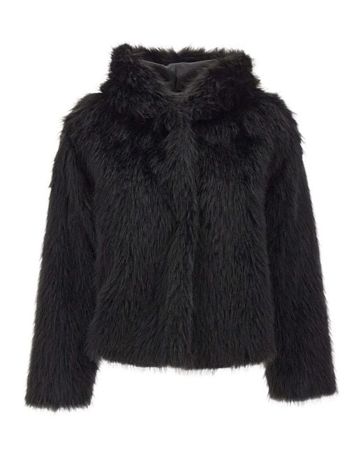 Kaos Black Long-Sleeve Hooded Jacket