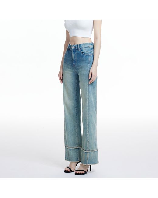 LIU REGALI Blue Wide-Leg Jeans