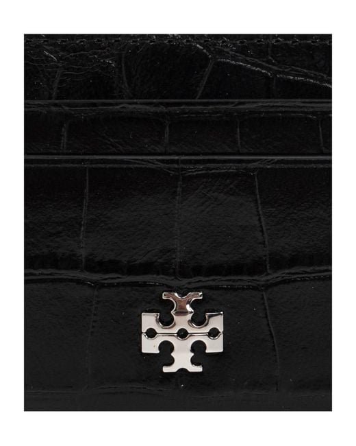 Tory Burch Black Leather Card Holder