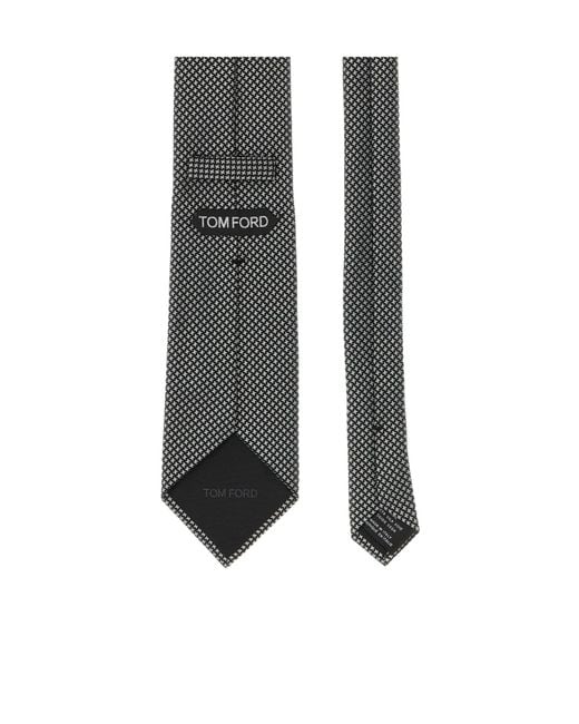 Tom Ford Black Silk Tie for men