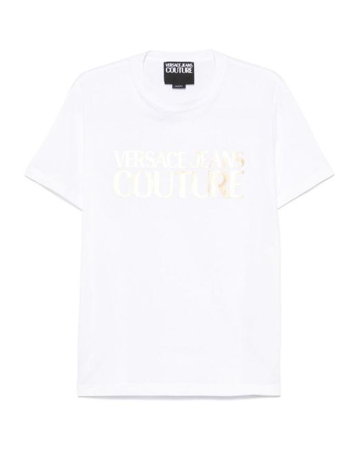 Versace Jeans White Couture Logo T-Shirt for men