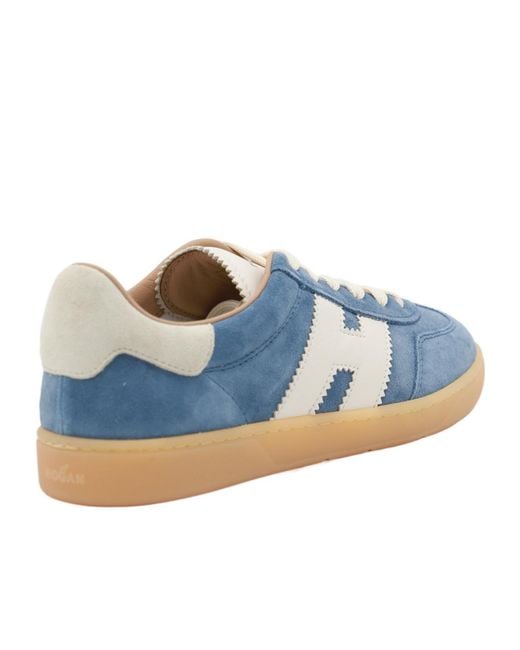Hogan Blue Cool Panelled Low-Top Sneakers