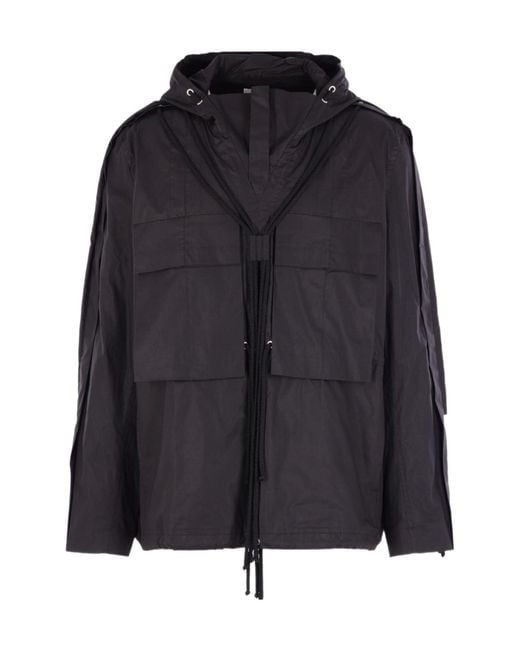 Craig Green Black Rope-Drawstring Anorak Jacket for men