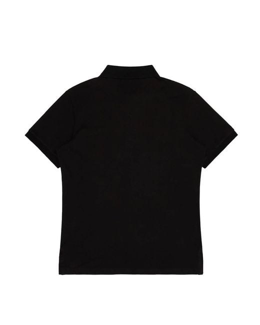 Just Cavalli Black Pattern Polo Shirt for men