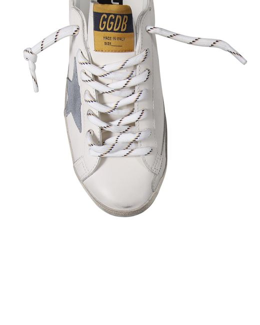 Golden Goose Deluxe Brand White Super Star Low-Top Sneakers for men