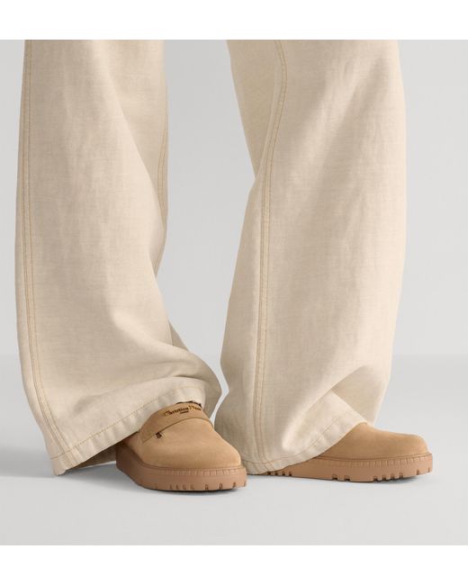 Dior Brown Christian Boy Slip-On Mules