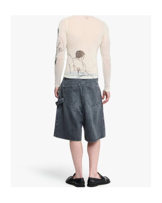 J.W. Anderson White Jw Anderson Long Sleeve Underpinning Top