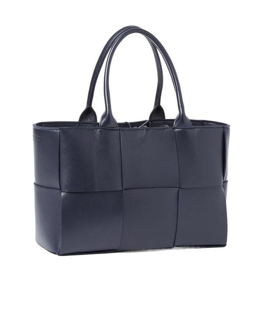 Bottega Veneta Blue Intrecciato Tote Bag