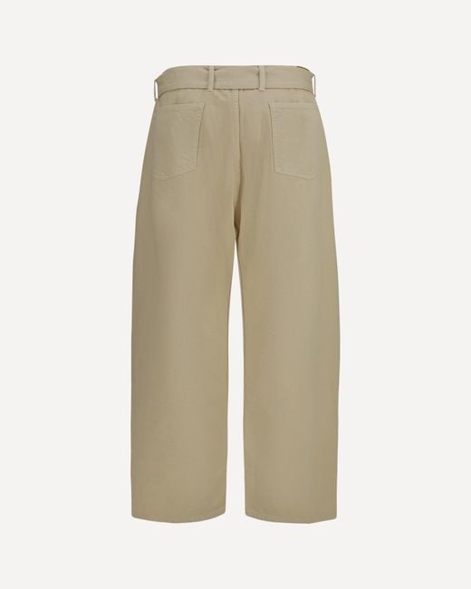 Magda Butrym Natural Straight-Leg Casual Trousers