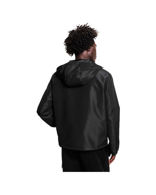Fendi Black Hooded Windbreaker for men