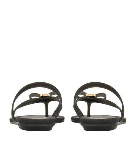 Ferragamo White Vara Bow Jelly Thong Sandal
