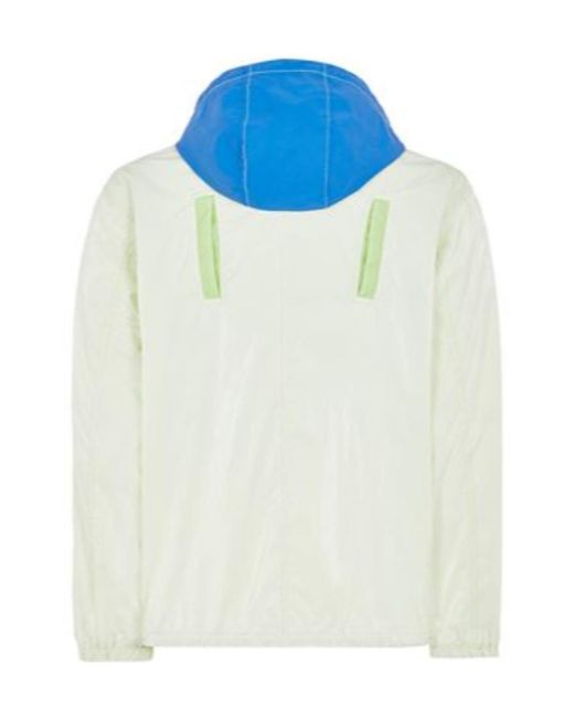 Stone Island White Marina Coach Jacket for men