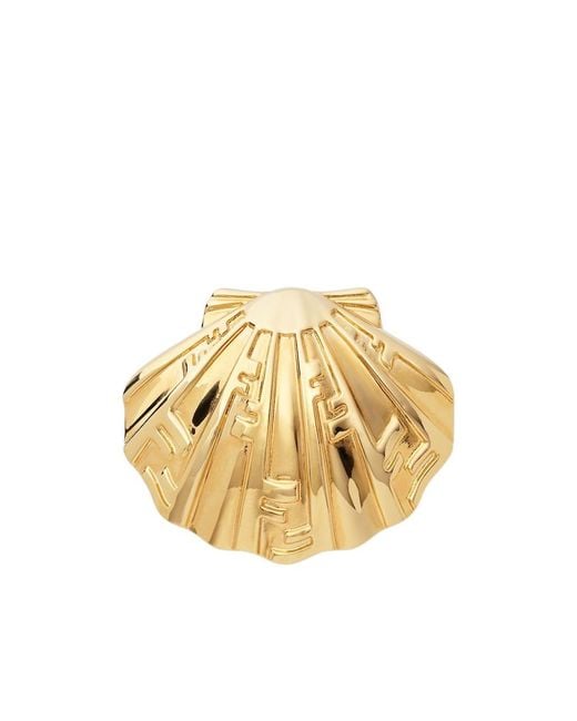Fendi Metallic Metal Hair Clip