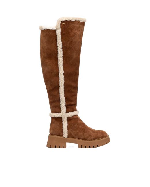 Michael Kors Brown 50Mm Asher Boots