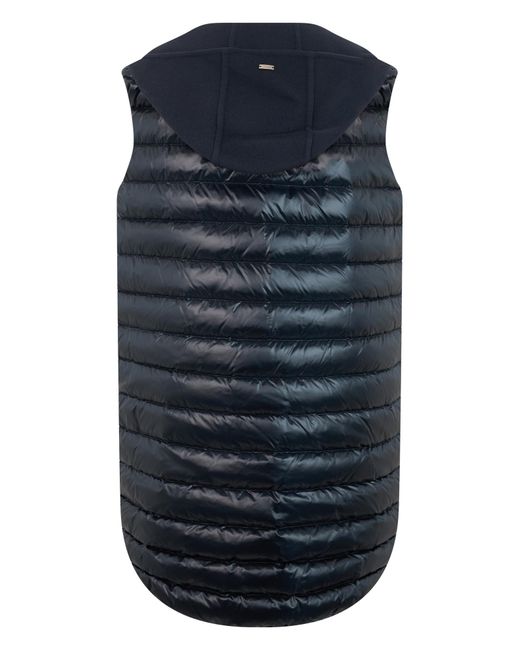 Herno Blue Quilted Hooded Gilet