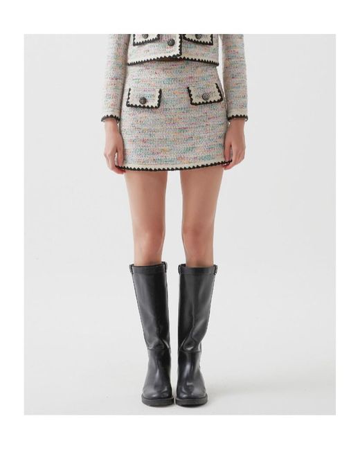 Marissa Chiara White A-Line Skirt