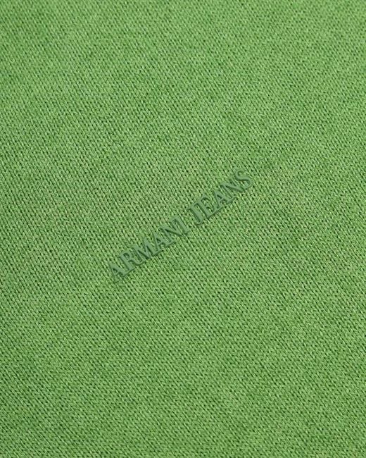 Armani Jeans Green V-Neck Pullover for men