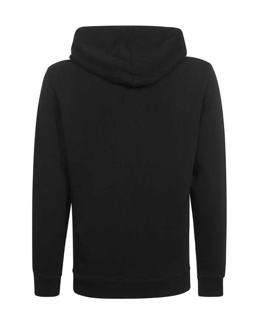 Les Deux Black Micro-Standard Hooded Sweater for men