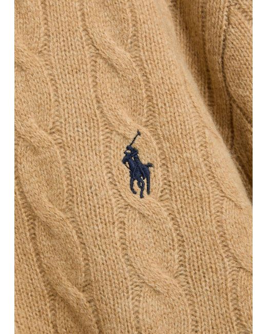 Polo Ralph Lauren Natural Wool And Cashmere Blend Cable Knit Sweater for men