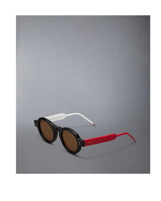 Thom Browne Brown Round-Frame Sunglasses for men