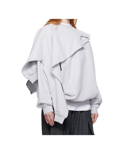 Vetements White Double Layered Pullover for men