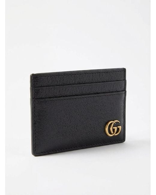 Gucci Black Gg Marmont Card Case for men