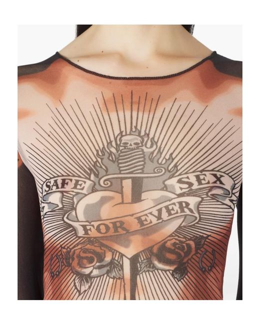 Jean Paul Gaultier Multicolor Long-Sleeved T-Shirt for men