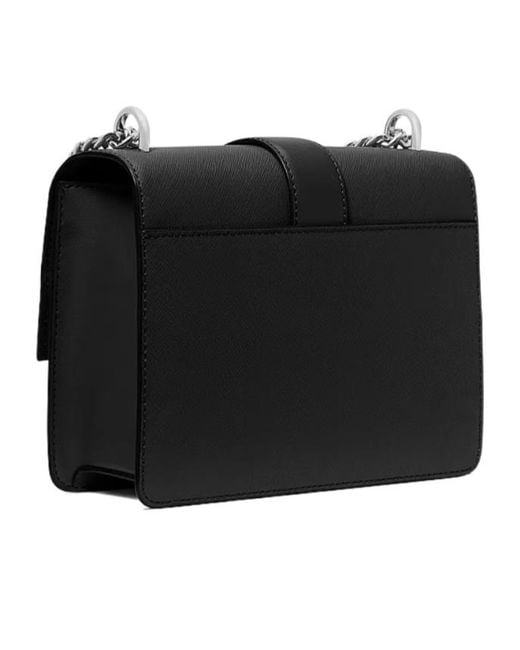 Michael Kors Black Greenwich Small Saffiano Leather Crossbody Bag