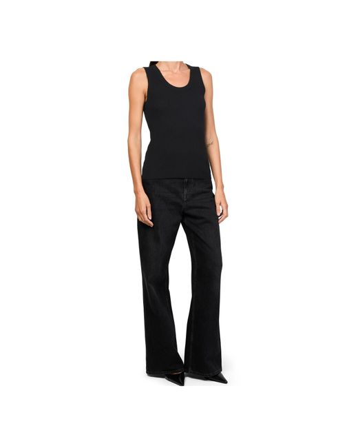 Lisa Yang Black Ina Cashmere Tank Top