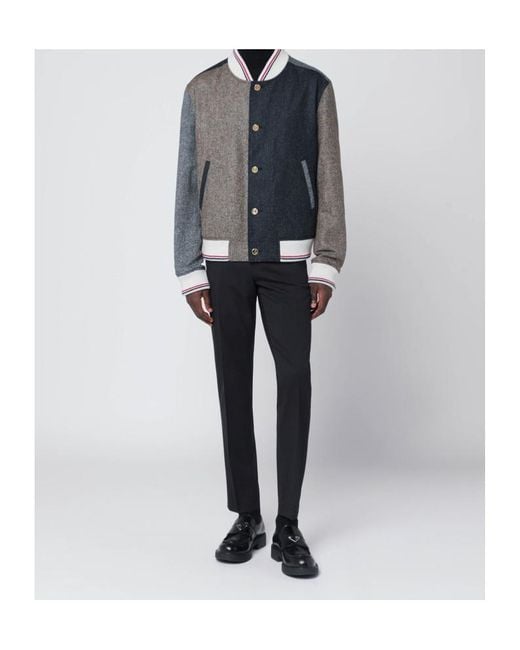 Thom Browne Blue Long-Sleeved Casual Jacket for men