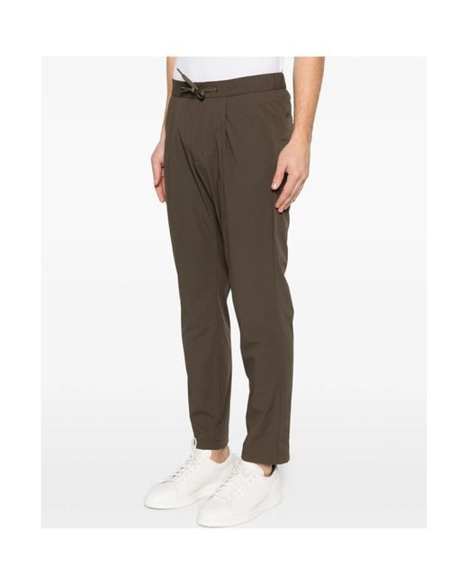 Herno Gray Drawstring Trousers for men