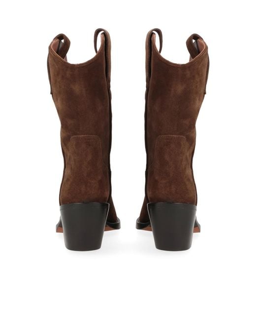 Paris Texas Brown Pointed Toe Midcalf Boots