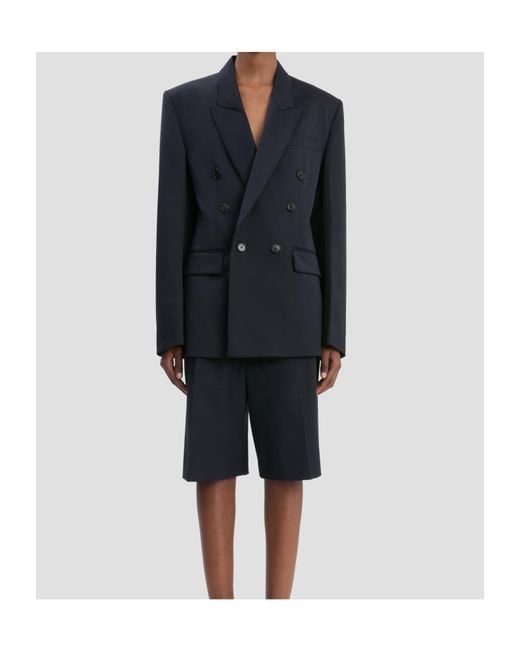 Victoria Beckham Black Double Breasted Tailored Jacket