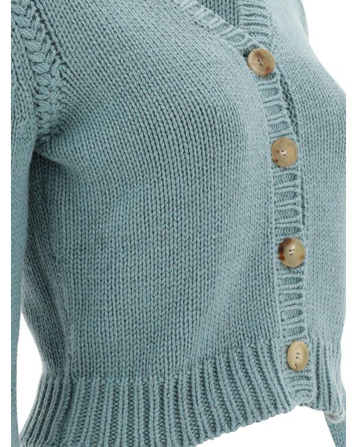 Chloé Blue Chloé Buttoned Cardigan