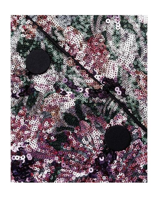 Self-Portrait Purple Sequined Jacket
