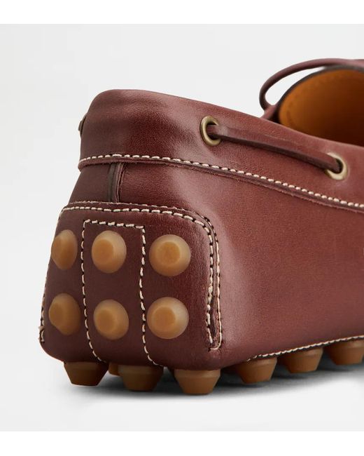 Tod's Brown Round-Toe Loafers for men